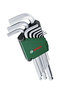 Bosch 1,5 - 10mm Top Başlı Uzun Alyan Takımı 9 Parça 1600A02BX9