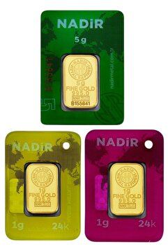 Tuğrul Kuyumculuk Nadir Gold 7 Gram (5+2) Külçe Gram Altın 24 Ayar