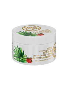 Red One Vegan - Yüz Ve Vücut Scrub Çilek Ve Aloe Vera 450 ml 15.2 FL. OZ.