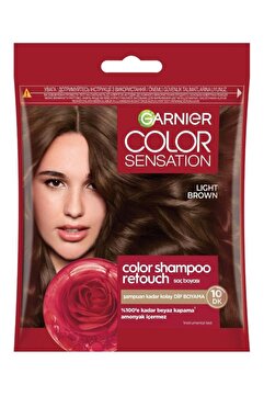Garnier Color Shampoo Retouch Şampuan Kolaylığında Dip Boyası, Açık Kahve 5.0
