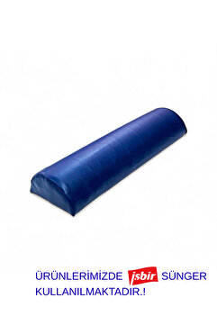 gürteks 60x20x10 cm Yarım Silindir Yastık Fizik Tedavi Kas Egzersiz Destek Pozisyon Yastığı Yuvarlak Yastık