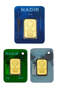 Tuğrul Kuyumculuk Nadir Gold 4,5 Gram (2,5+2) Külçe Gram Altın 24 Ayar