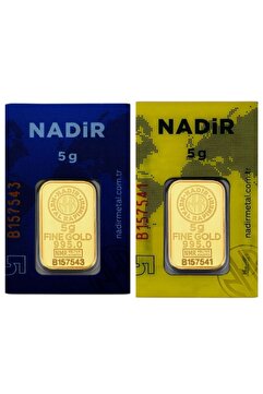 Tuğrul Kuyumculuk Nadir Gold 10 Gram (5+5) Külçe Gram Altın 24 Ayar