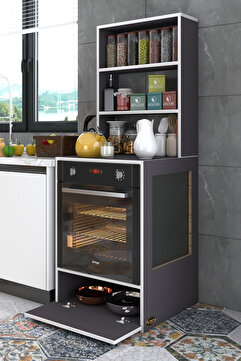 Kenzlife Ankastre Fırın Dolabı Bengisu Byz 165*60*56 Mutfak Kapaklı