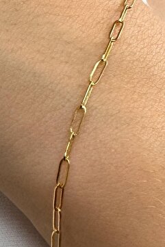 K KRAFTIVA JEWELRY 14 Ayar Altın İnce Ataş Bileklik