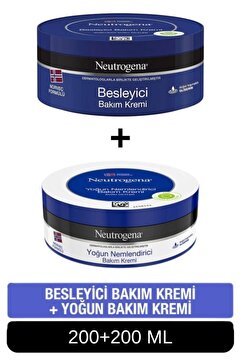 Neutrogena Norveç Formülü Besleyici Bakım Kremi 200 ml + Yoğun Nemlendirici Bakım Kremi 2