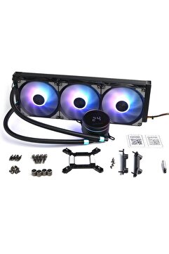 UNIVERSA DRK-922 DARK 360MM FREEZER W362 DKCCW362 RGB SIVI SOĞUTMALI AM5-1851P İŞLEMCİ FANI