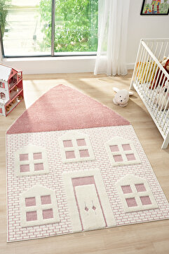 venucci home & living Quincey Bukleli Yumuşak Peluş Post Çocuk Odası Halı Erkek Çocuk Odası Halısı