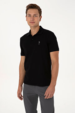 U.S. Polo Assn. Erkek Siyah Tişört 50324883-VR046