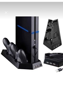 ATLT ATLANTİS PS4-PS4 SLİM-PS4 PRO UYUMLU ÇİFT KOLLU ŞARJ STANDI DİKEY KONSOL STANDI VE KOL ŞARJ İSTASYONU