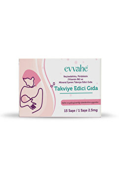 EVVAHE DOĞAL Keçisedefotu, Piridoksin (Vitamin B6) ve Mineral İçeren Takviye Edici Gıda (15 Saşe 1 Saşe 2.5mg)