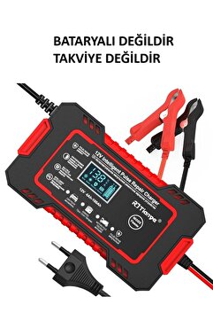 rj tianye 12v 6a Akıllı Araba Motosiklet Lcd Ekran Araç Akü Onarım Hızlı Şarj Cihazı Islak Kuru Jel Kurşunasit