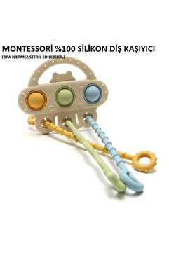 tutobaby Montessori %100 Silikon Diş Kaşıyıcı (BPA İÇERMEZ)