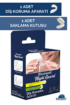 BLUEWELL ORTHOPEDICS PRODUCTS Diş Gıcırdatma Diş Çene Sıkma Önleyici Aparat Silikon Gece Plağı Termoform Dişlik Bruksizm Aparatı