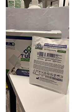 Tules Medikal STERİL GAZLI KOMPRES 7.5X7.5 CM 100'LÜ