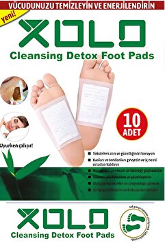Xolo Ayak Detoks Detox Bantları Geceden Sabaha 10 Adet Natural Orijinal