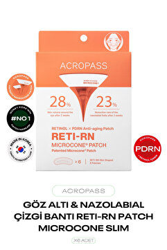 ACROPASS Retinol ve PDRN Mikro İğneli Göz Altı ve Nazolabial Çizgi Reti-rn Microcone Patch Slim 6’lı