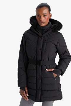 Defacto Su İtici Regular Fit Kapüşonlu Parka Mont C8505AX25WN