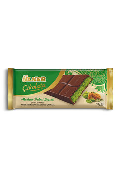 Ülker DUBAİ Çikolatası Kadayıflı Antep Fıstıklı - 93 gram - ULKDUB, one size