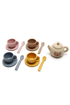 tutobaby Montessori Çay/Kahve Seti %100 Gıda Uyumlu Silikon (13 Parça)