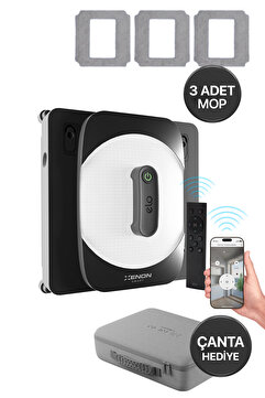 Xenon Smart Elo Akıllı Cam Silme Robotu Uzaktan Kumandalı Ve Mobil App Kontrollü Wi-fi Cam Temizleyici X8681