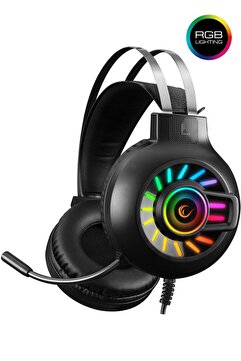 Rampage Rm-k44 Zengibar 7.1 Surround Rgb Siyah Gaming Mikrofonlu Oyuncu Kulaklığı