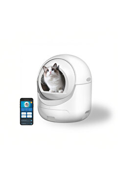 evasmart EVA S2 Pro | 65L Akıllı Kedi Tuvaleti (Wi‑Fi & LTE , Otomatik Temizleme)|Eva Smart Türkiye Garantili