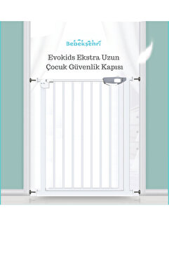 Evokids Ekstra Yüksek Uzun Çocuk Güvenlik Kapısı 75–84cm Arası Genişlik İçin Kullanım