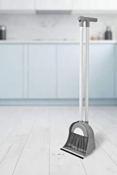 Flora Mini Hazneli Süpürgeli Faraş F079 Gümüş