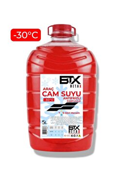 Betax Dört Mevsim Antifrizli ve Parfümlü Araç Cam Suyu 5 LT -30 Derece