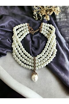 FAYRA ACCESSORIES İnci Mayorka Choker Kolye
