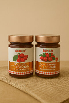Şener Marmelat Kızılcık & Kuşburnu Marmelatı 2 x 370 Gr