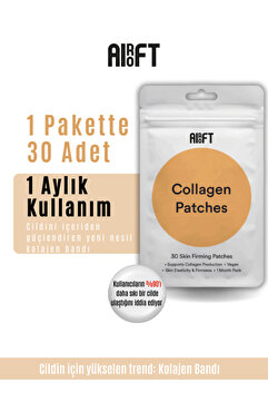 airoft Kolajen Bandı – Cilt Elastikiyeti ve Yenilenmesini Destekleyen Bant 30 Adet Yeni Nesil