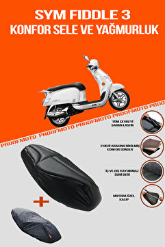 PROOFMOTO Sym Fiddle 3 Konfor Sele Ve Yağmurluk Kılıf