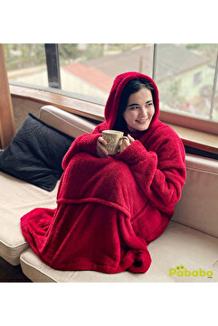 Pababo Welsoft Peluş Polar Giyilebilir Battaniye Pijama