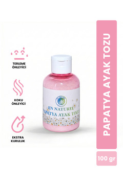 EN NATUREL Papatya Ayak Tozu - Ayak ve Ayakkabı Kokusu Önleyici 100 Gr