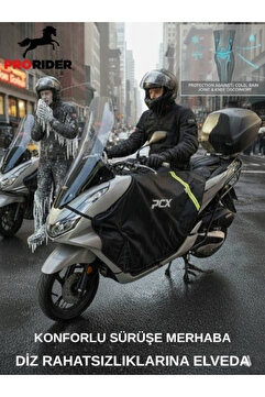 PRORIDER Motosiklet Premium Diz Örtüsü Honda PCX Uyumlu Su ve Rüzgar Geçirmez Kışlık Koruma