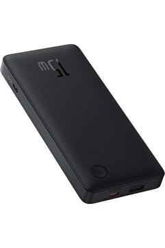 Baseus Airpow Lite Power 10.000mAh 15W Taşınabilir Şarj Cihazı - Siyah