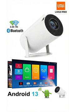 OEM 2025 YENİ VERSİYON HY300 PRO Projeksiyon – Yüksek Parlaklık, 4K Destekli, WiFi + BT5.2, Android 13