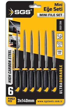 Sgs Mini Eğe Seti 6 Parça 3x140 mm SGS1356