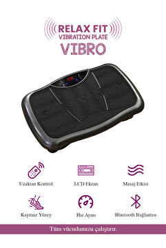 Relax Vibro Vibration Plate – Titreşimli Egzersiz Aleti | Basen, Karın, Kol ve Bacak Spor Cihazı
