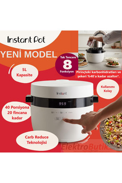 Instant Pot Hızlı Pilav Pişirici 40 Porsiyon 5 Litre
