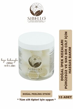 Sibello İpek Kozası Doğal Peeling Etkisi ile Ölü Deriyi Atarak Cildi Yumuşatır 15 Adet