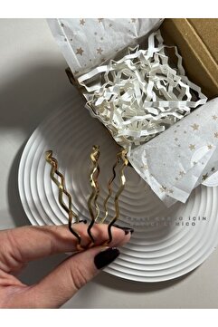 WEN JEWELLERY 22 Ayar Gold Renk Zikzak Bilezik 3 Adet Fiyatıdır Kadın Takı Aksesuar Hediyelik Bileklik