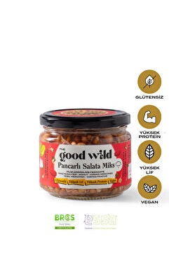 THE GOOD WİLD Filizlendirilmiş Fermante Pancarlı Salata Miks | Yemeye Hazır Glutensiz Ürün | Vegan | 300 Gr