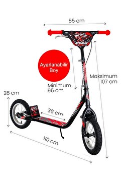 Tommybaby İkon 12 Jant Çocuk Scooter