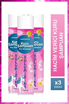 Watsons Hacim Verici Kuru Şampuan 200 Ml 3 Adet