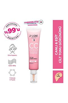 PURE BEAUTY CC Krem Spf50 Pa+++ Ivory 30 ml