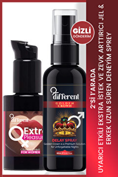 DİFFERENT PROFESİONAL Erkek uzun deneyim sprey 60 ml ve kadın uyarıcı jel ikili set