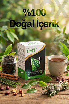 BEAUTE HMD Puerh tea detoks çayı kusburnu ıhlamur aromalı bitkisel çay 1 kutu